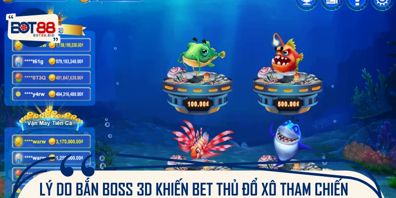 Giải mã những điều khiến săn boss bản 3D được nhiều người yêu quý